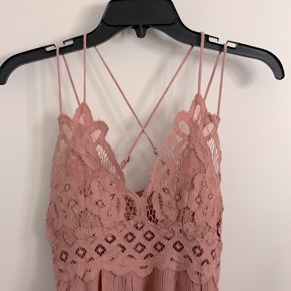 Free People Women's Adella Slip Dress Rose - Picture 9 of 12